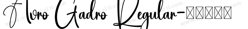 Avro Gadro Regular字体转换
